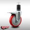 Service Caster 5'' SS Red Poly Swivel 1-5/8'' Expanding Stem Caster Total Lock Brake SCC-SSEXTTL20S514-PPUB-RED-158 - alternate 2